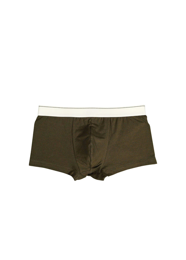 BOXERS khaki×white